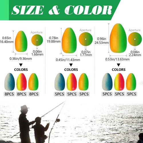 Dovesun Pompano Rig Floats - Bright Color Foam Bobbers for Surf & Fly Fishing | 42-220 Pcs Variety