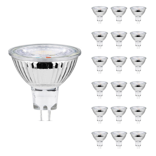 Feit Electric MR16 LED Reflector Light Bulb, 50W Equivalent, Dimmable, GU5.3 Base, 90+ CRI, 500 Lumen, Adjustable Color Track Lighting, 25,000-Hour Lifespan, BPEXN/3CCTCA/3/6, 18-Pack