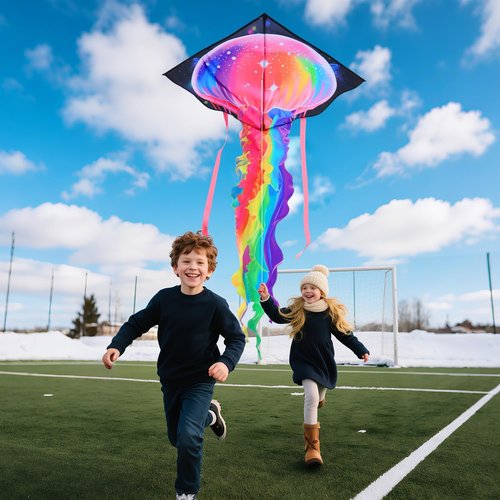 Large Easy-to-Fly Kite for Kids & Adults - Perfect for Outdoor Fun | Ideal Gift for Holidays
