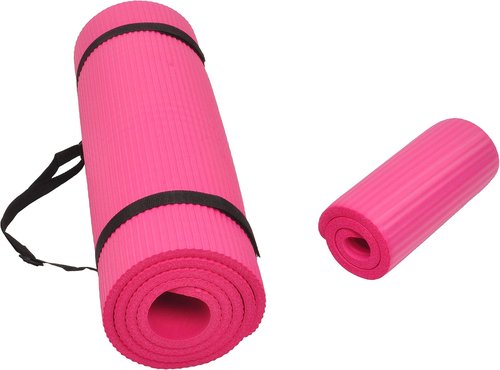 Fitvids Yoga Mat - Extra Thick 1/2-Inch High Density Anti-Tear Design with Carrying Strap | Multiple Colors Available