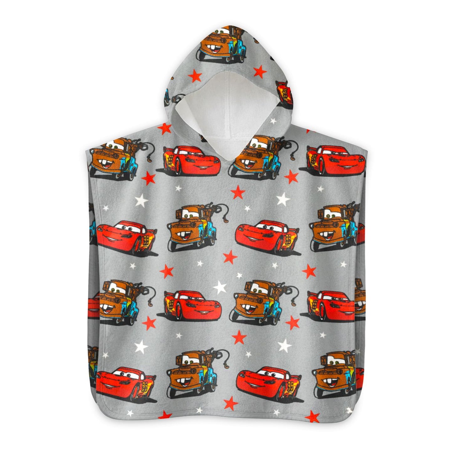 Lightning McQueen Hooded Towel Poncho for Kids Toddlers - Surf Poncho Bundle