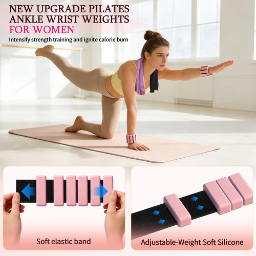 Pilates Kit for Women,17PCS Home Pilate Equipment Essentials, 12.6" Pilates Ring Ball Set with Resistance Bands, Ankle Weights, Sliders,Thigh Trainer, Yoga Strap,Socks Accessories for Home Workout