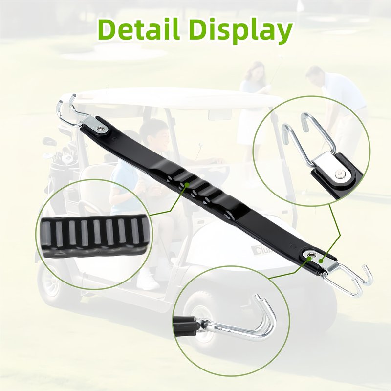 GENOUR 2-Pack Golf Cart Battery Lifting Strap - Universal Battery Strap for EZGO Yamaha Club Car | Heavy Duty Battery Carrier Strap & Puller | Secure Golf Cart Battery Replacement Accessories
