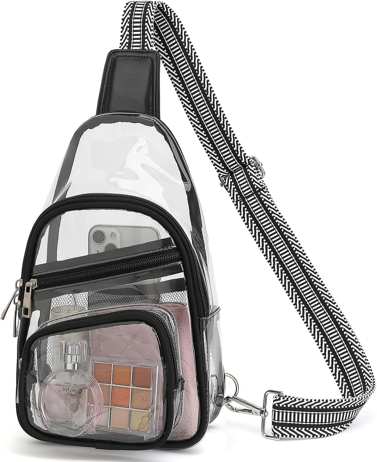 Sisipoet Clear Stadium Bag - Stylish Crossbody Concert Bag | Versatile Fanny Pack for Events