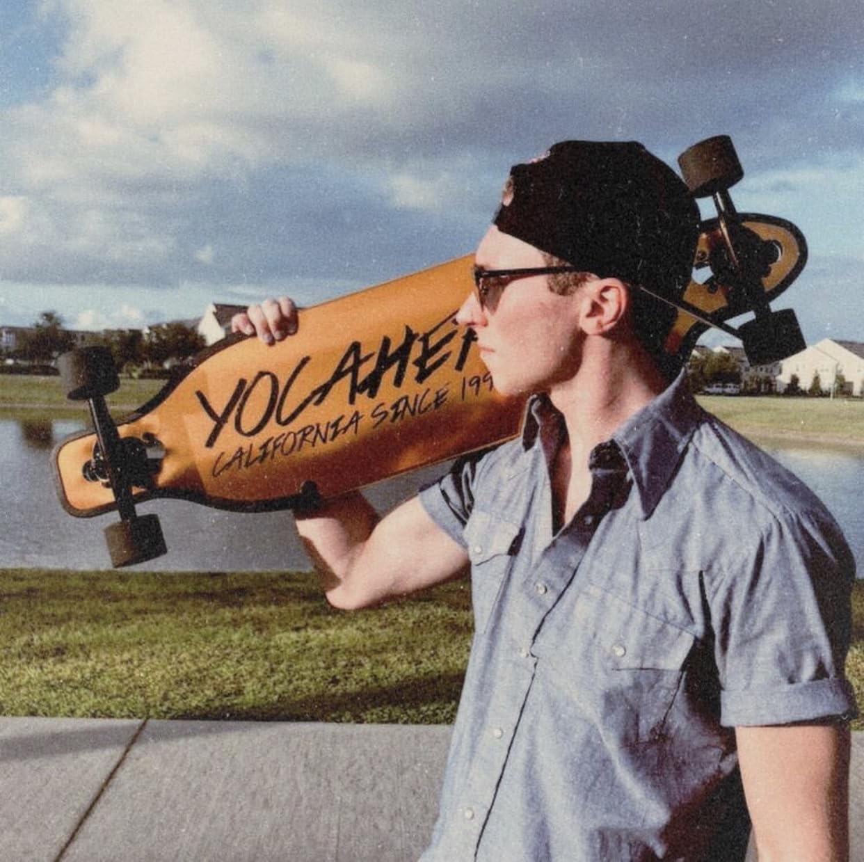Yocaher Aluminum Longboard Series Complete Drop Through 36.25" x 9" Longboards Skateboards w/Black Widow Premium Grip Tape Aluminum Alloy Truck ABEC-9 Bearing 62mm Long Board Skateboard Wheels - Gold