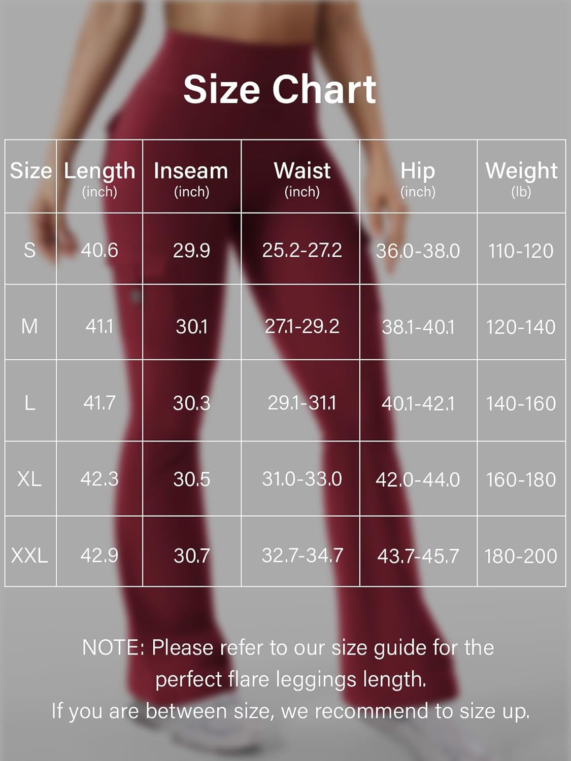 YEOREO CoreFlex Women's High-Waisted Flare Leggings - Hidden Pockets & No Front Seam | Gym & Yoga Essential