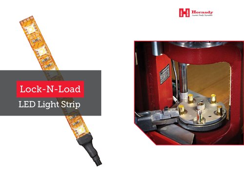 Hornady Lock N Load LED Light Strip - Ideal for Your Reloading Bench - Add Extra Light to Reduce Shadows - Plugs Into 100V Outlet, Long Lasting LEDs