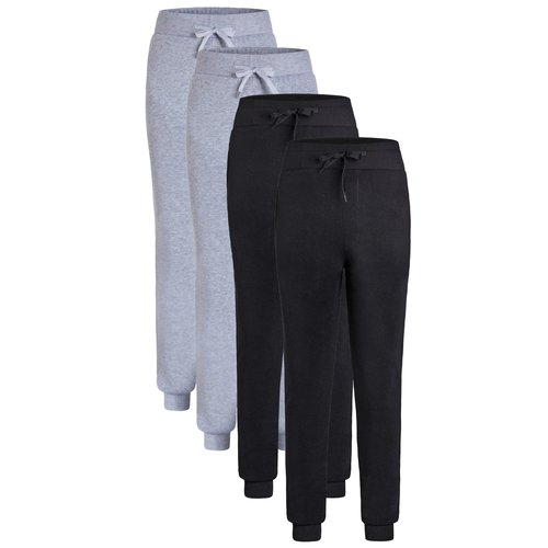 Victory League Boy’s 4-Pack Active Fleece Joggers Kids Pants Boys, Boys Sweatpants, Youth Sizes, Boys Pants, Athletic, 5-16 (US, Age, 10, 12, Set 3)
