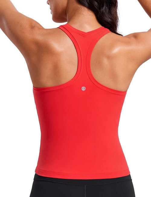 CRZ YOGA Butterluxe Racerback Tank Top - Women's Athletic Sleeveless Gym Shirt for Yoga & Workouts