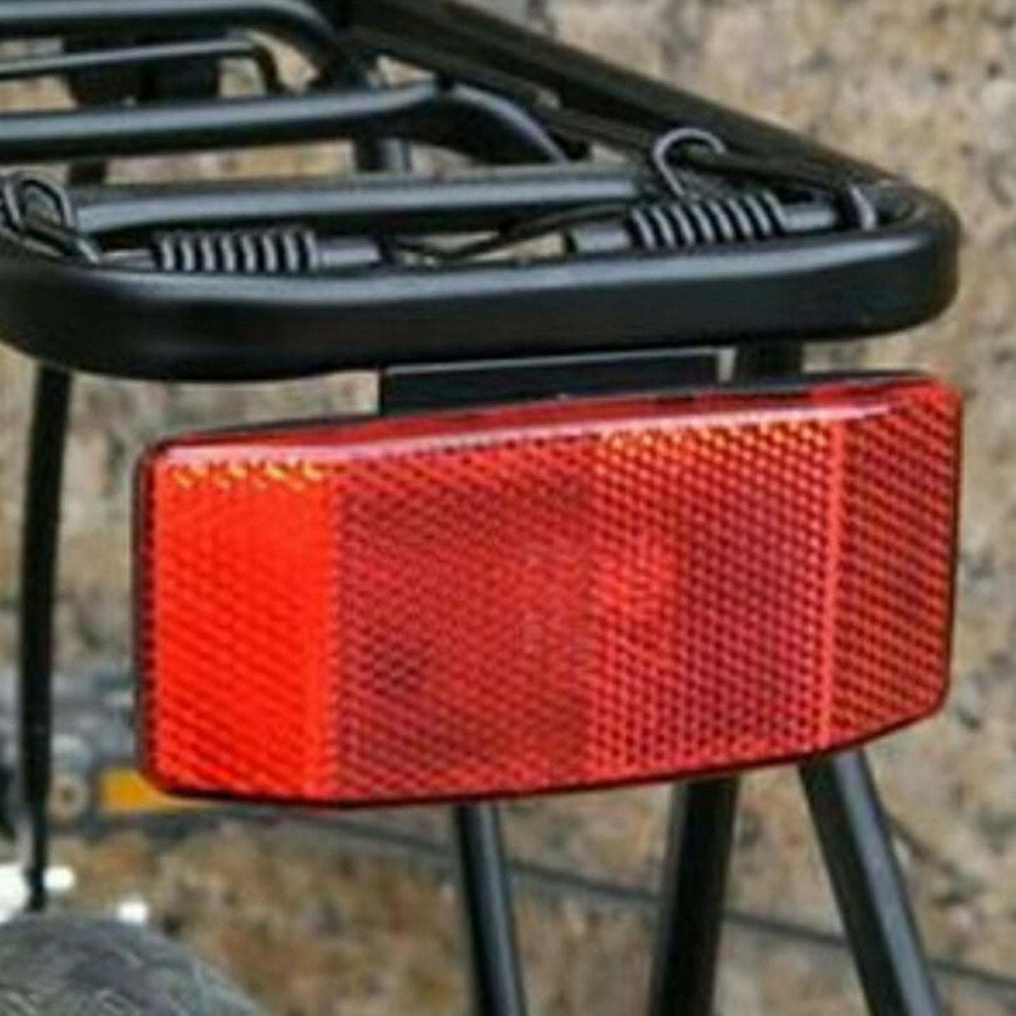 2PCS Bike Reflectors for Night Riding, Front and Rear Bicycle Reflectors with Mounting Bolts and Screws, Bike Safety Reflector for Rear Rack, Basket, Mountain Bike, Road Bike and Commuter Bicycle