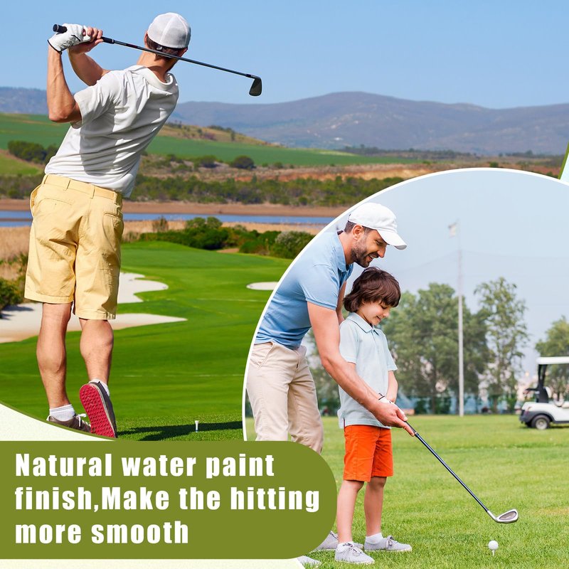 Realspring 300 Pcs Wood Golf Tees Bulk 3 1/4 Inch and 1 1/2 Inch Unbreakable Long Tall Golf Tees for Men Women Balls Game