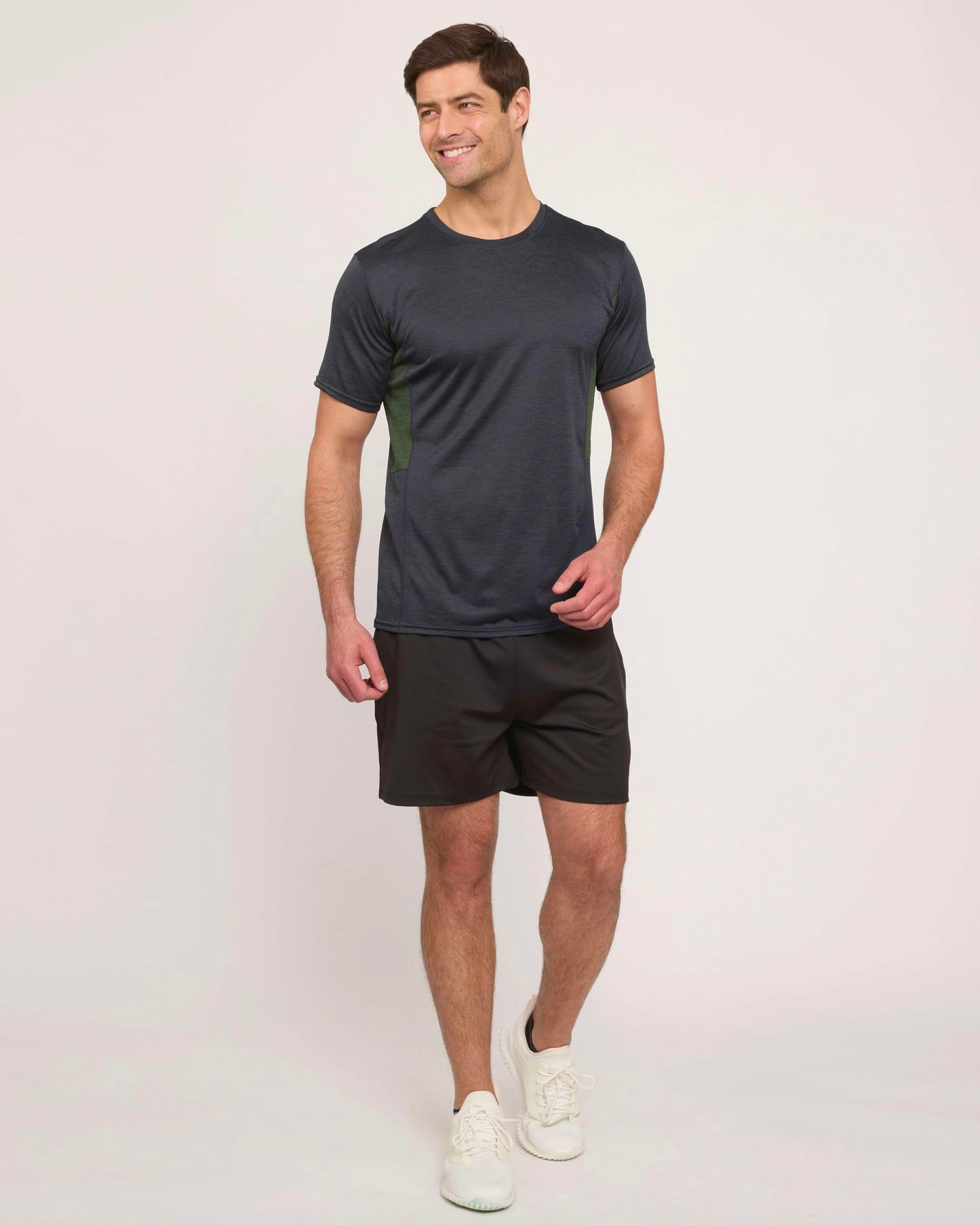 Real Essentials 5 Pack: Men's Dry-Fit Short Sleeve Crew Neck T Shirts Fitness Running Gym Workout Cool Exercise Athletic Tee, Set 7, XX-Large