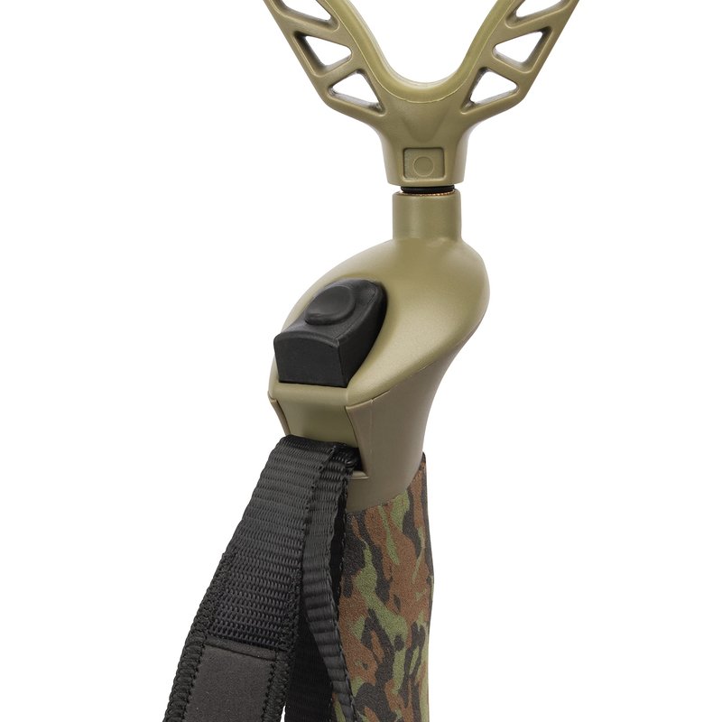 Allen Company Axial EZ-Stik Shooting Stick - Adjustable Rifle Rest - Monopod Shooting Sticks for Hunting, Zeroing - Portable Rests for Rifles - Extends 33"-61", Green