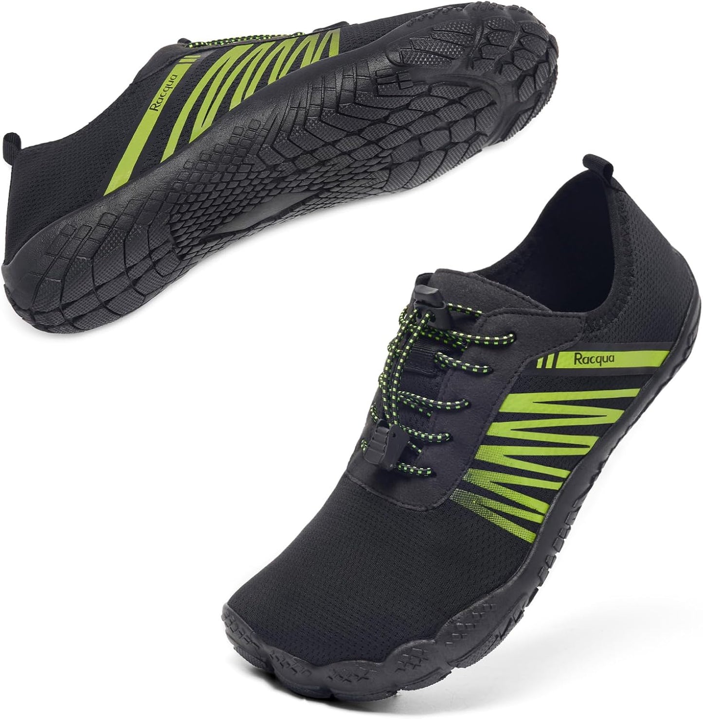 Racqua Water Shoes - Quick Dry Aqua Beach Swim Footwear for Men & Women | Lightweight & Barefoot Feel