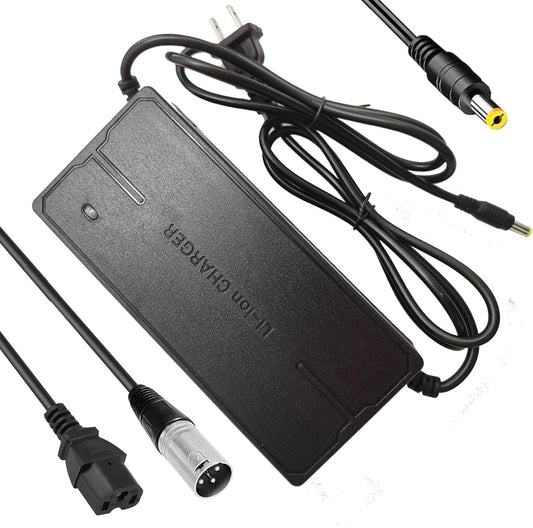 84V 3A XLR Charger - Universal 3-Plug Design for 72V Lithium Batteries | Compatible with Scooters