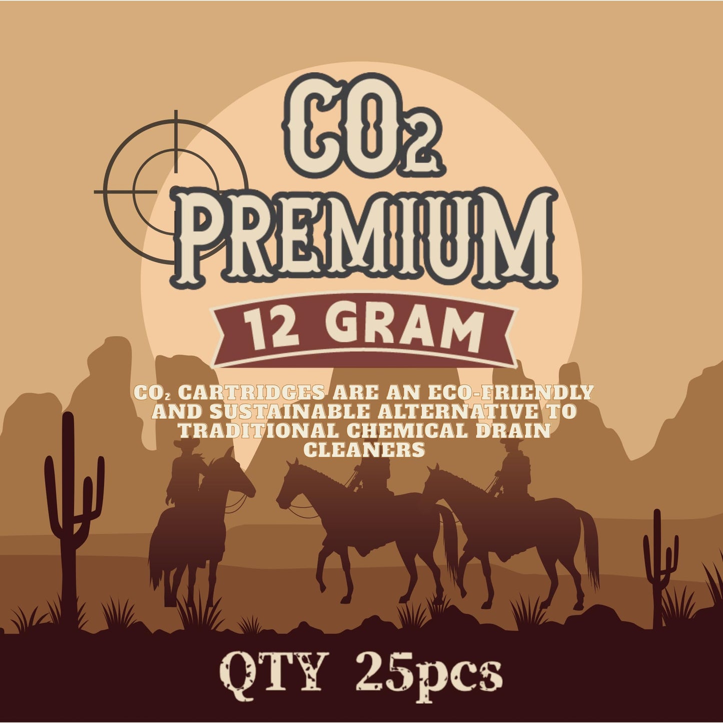 Monster Gas 12g Cartridges for Air Gun, Pepper Gun, BB Gun, Airsoft Gun, Air Pistol, Air Rifle, P2P HDP Non-Threaded Compatible(25 Count)
