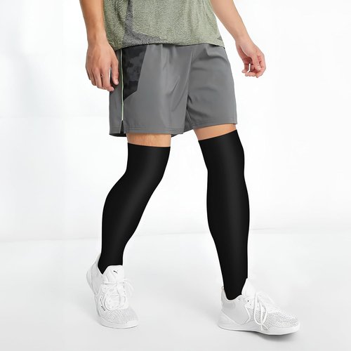 CHARMKING Compression Socks - Knee High Support for Men & Women | 3 Pairs for Running & Cycling