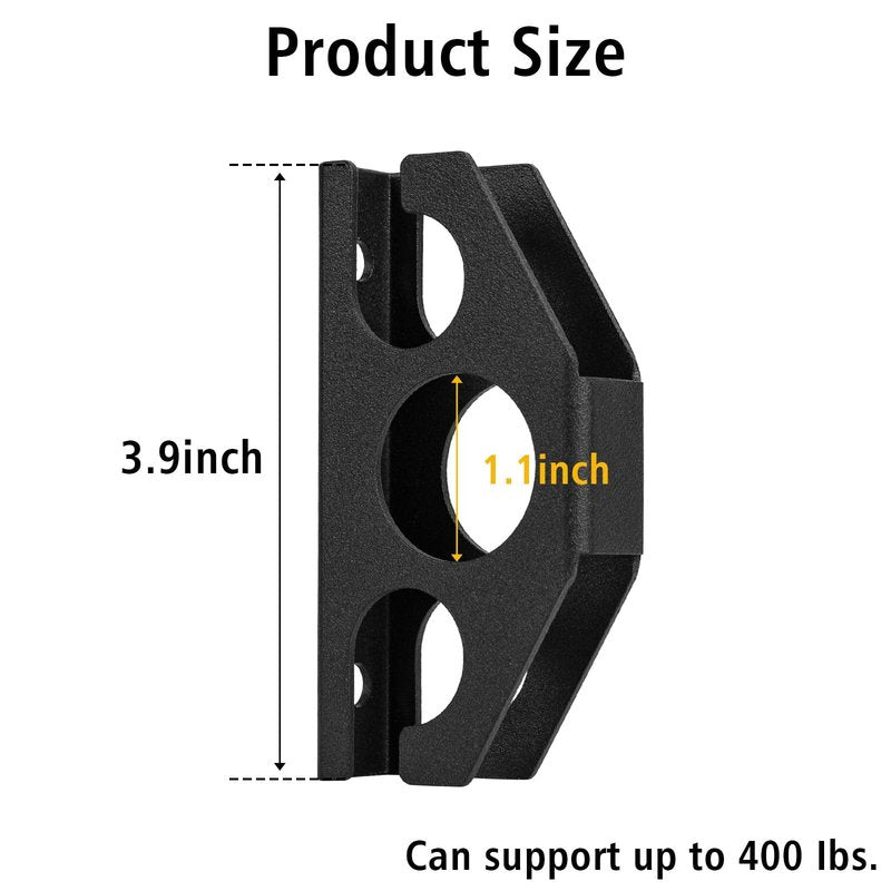 Wpbhk 3 Pcs Resistance Band Wall Anchors - Space Saving Wall Mount Anchors for Home Gym Workouts, Strength Training, Physical Therapy Exercise, Fitness with Mounting Screws