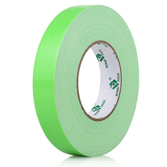 BOMEI PACK Green Duct Tape 1inch, Heavy Duty Strong Waterproof Industrial Color Duct Tape 9.0mil x 60yds for Packing and Repairing