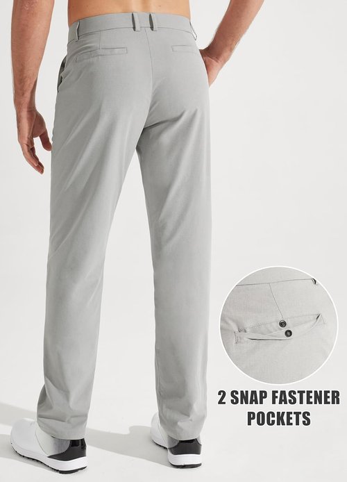 Libin Men's Golf Pants - Stretch Quick-Dry Casual Trousers with Pockets | Lightweight, Comfortable Fit (30"/32"/34")