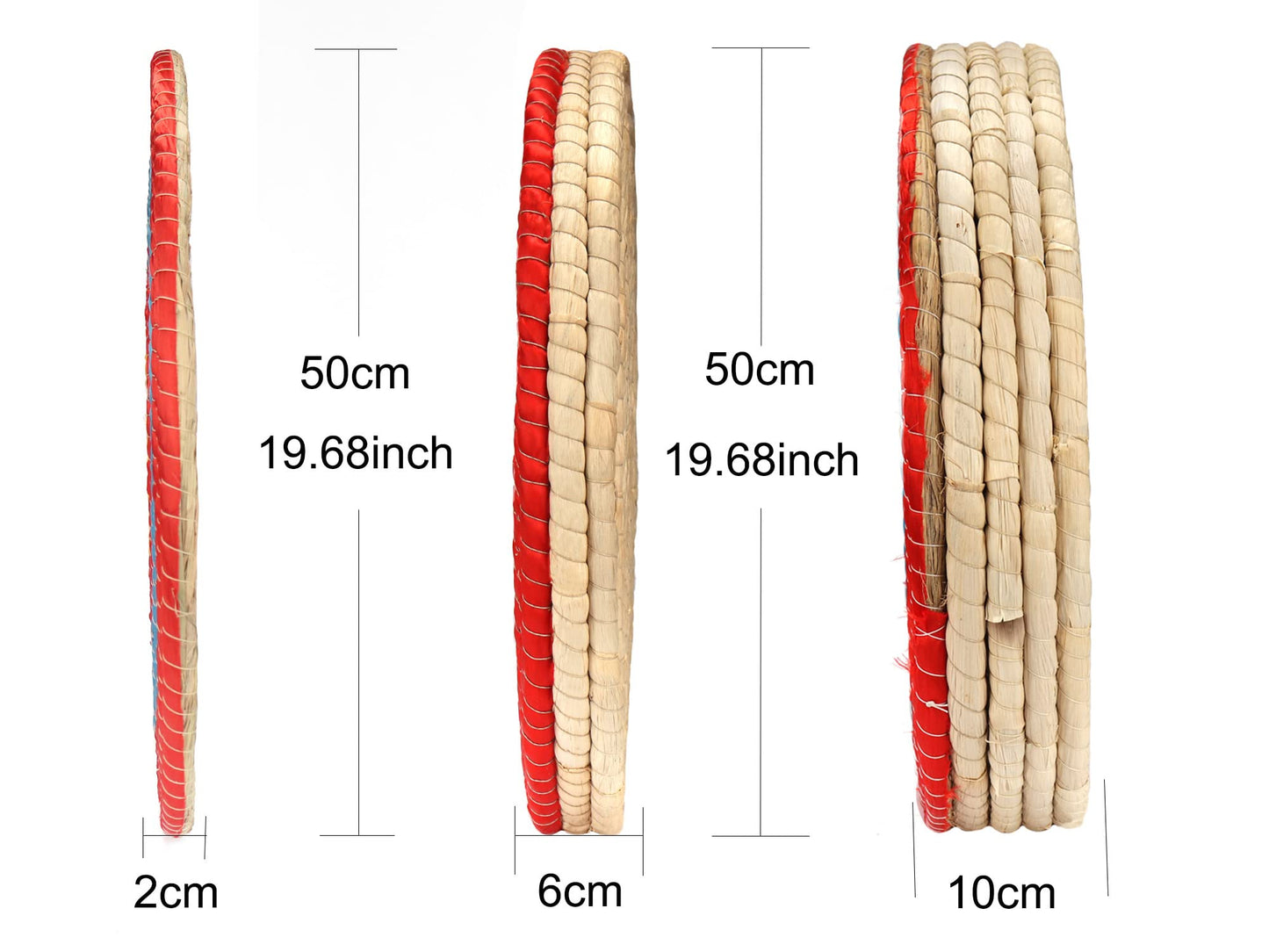 AUVIM Archery Targets Straw Solid Hand-Made Archery Target for Recurve Bow Compound Bow or Longbow 20 Inches Traditional Bow Arrow Target for Kids Youth Adult Archery Hunting Backyard Practice