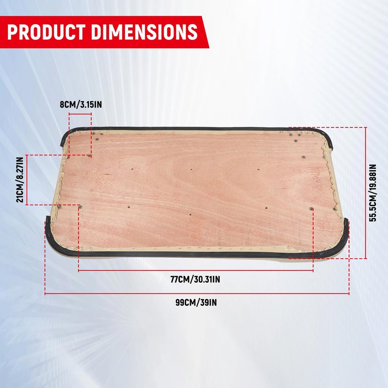 waltyotur Tan Golf Cart Front Seat Bottom Replacement for EZGO Medalist TXT 1994-2013 Gas Electric Golf Cart