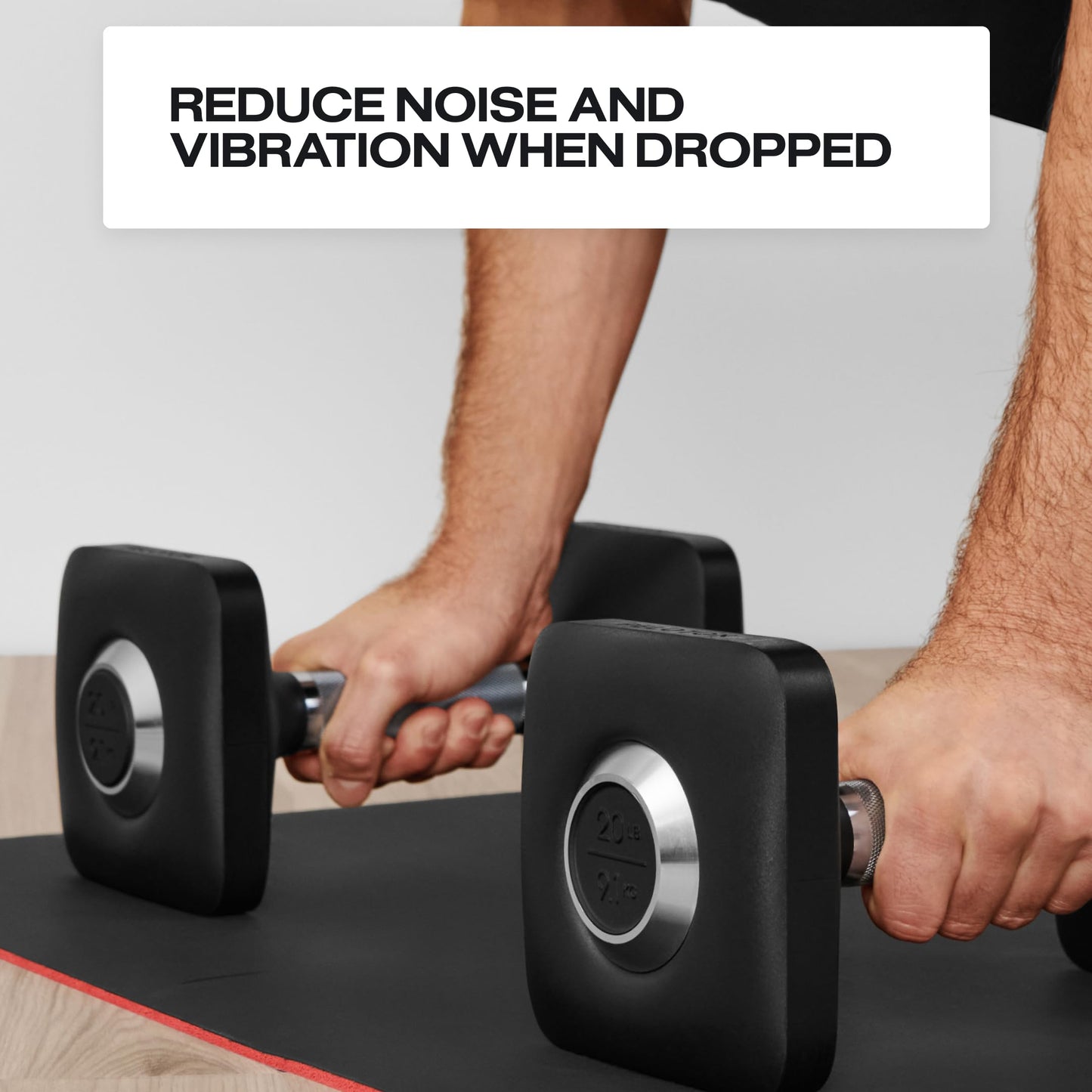 Peloton Dumbbells | Ergonomically Designed Pair of Cast Iron Weights With Urethane Coating and Nonslip Grip, Available in Set of Two - 5 lb, black