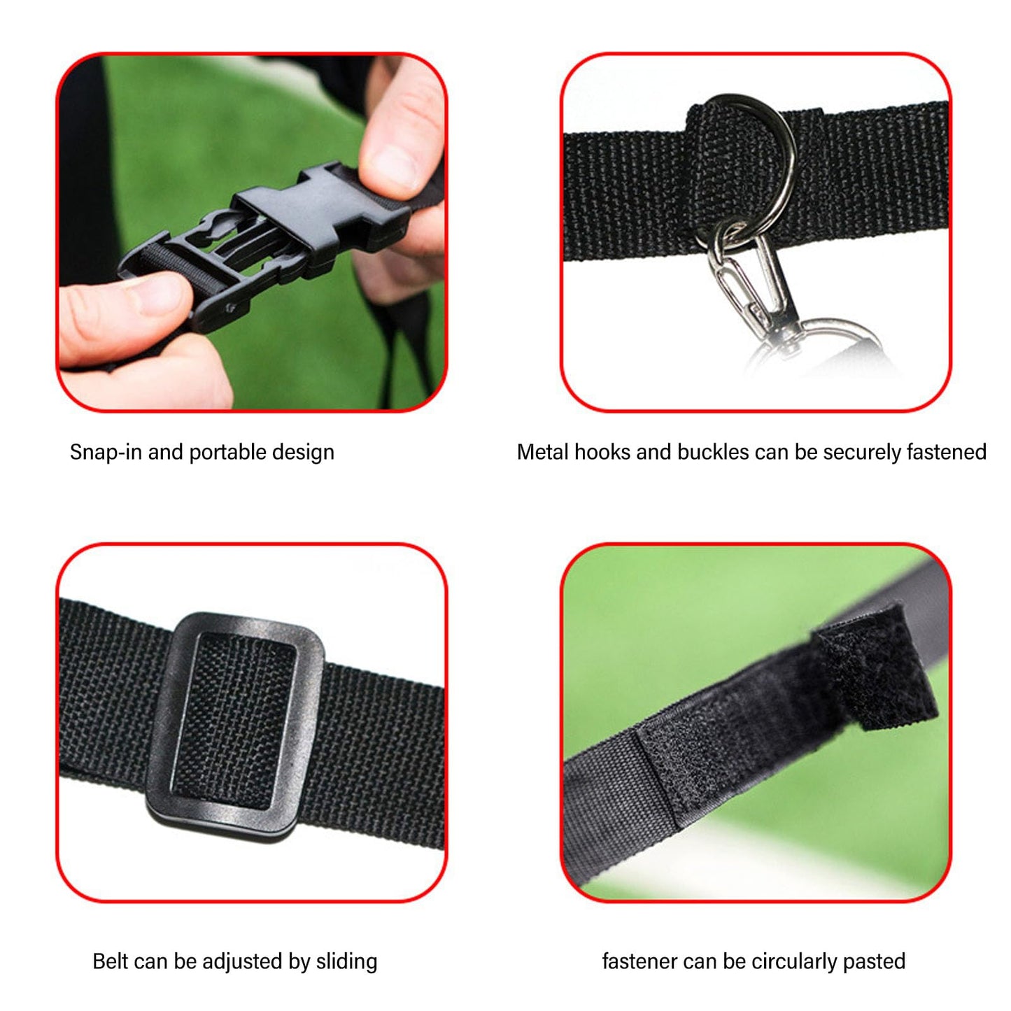 Topyond Soccer Training Belt, Speed and Agility Training Set, Athletic Gear Reaction Trainning Belt for Soccer Footwork Reaction, Includes Belt and Nylon Components, Unisex