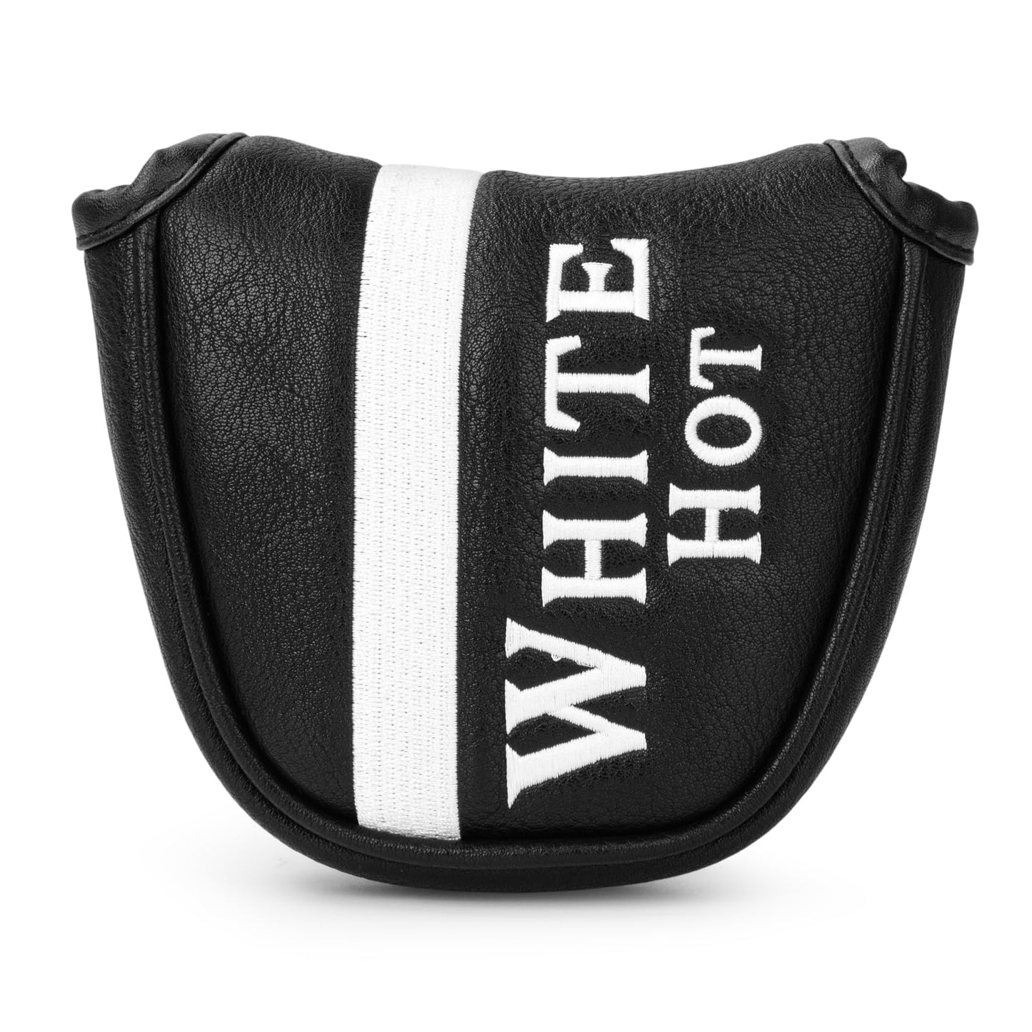 Golf Putter Covers Mallet Putter Cover White HOT Putter Headcover with Magnetic Closure Golf Club Covers for Most Brand Putter