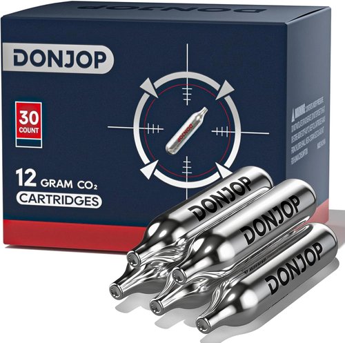12G CO2 Cartridges - Non-Threaded CO2 for BB Guns, Airsoft Pistols & Paintball Markers | Snug Fit & Solid Seal