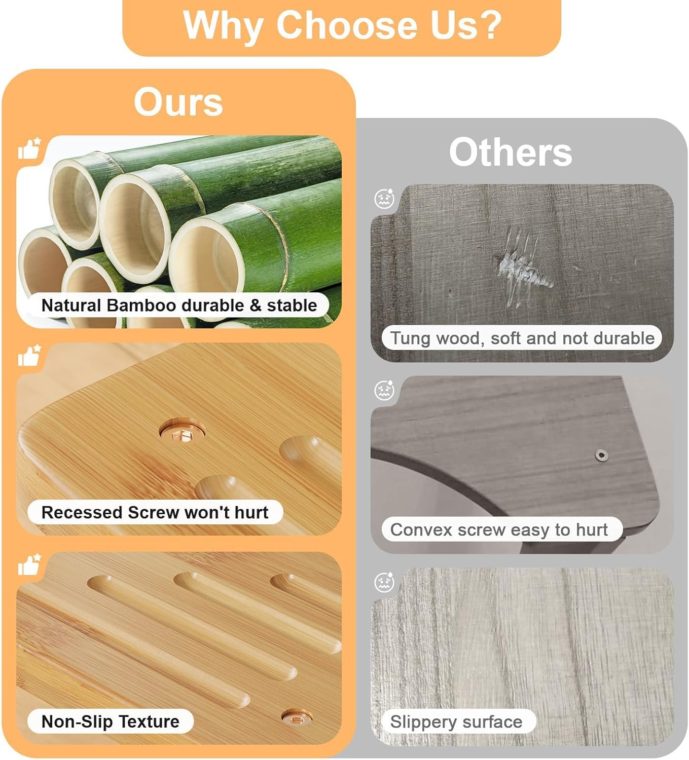 Squatting Potty for Adults Foldable, 7In Bamboo Toilet Stool Squat Adult and Kids, Wood Travel Poop Stool for Bathroom, Wooden Portable Toilet Foot Step, Premium Flip Pooping Potty Stool