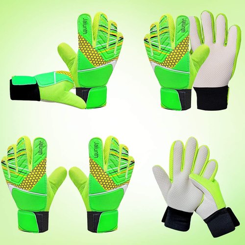 Jalunth Goalkeeper Soccer Gloves - Youth Anti-Slip Latex Palm for Boys & Girls | Comfortable Fit