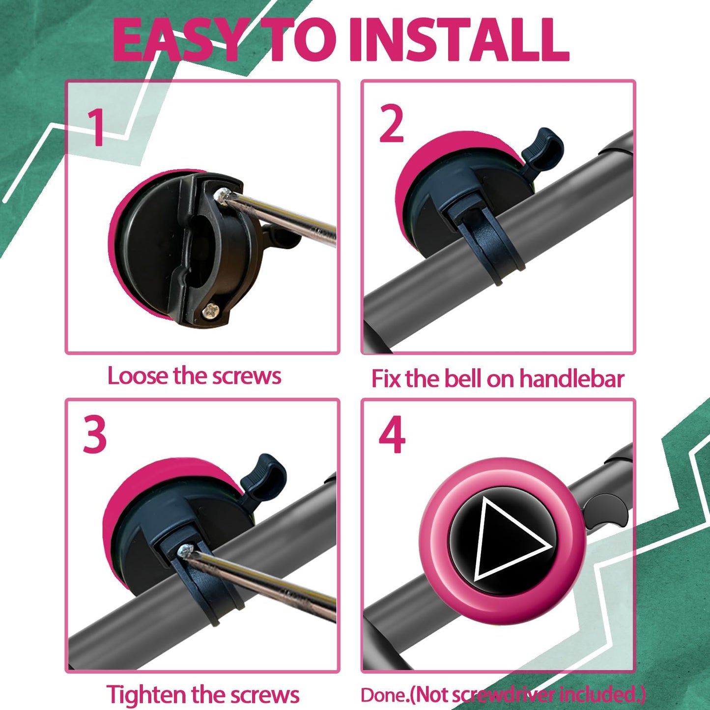Bike Bell Classic Bicycle Bell Mountain Bike Bells for Adults Kids with Loud Sound and Fit for Most Bicycle Handlebars