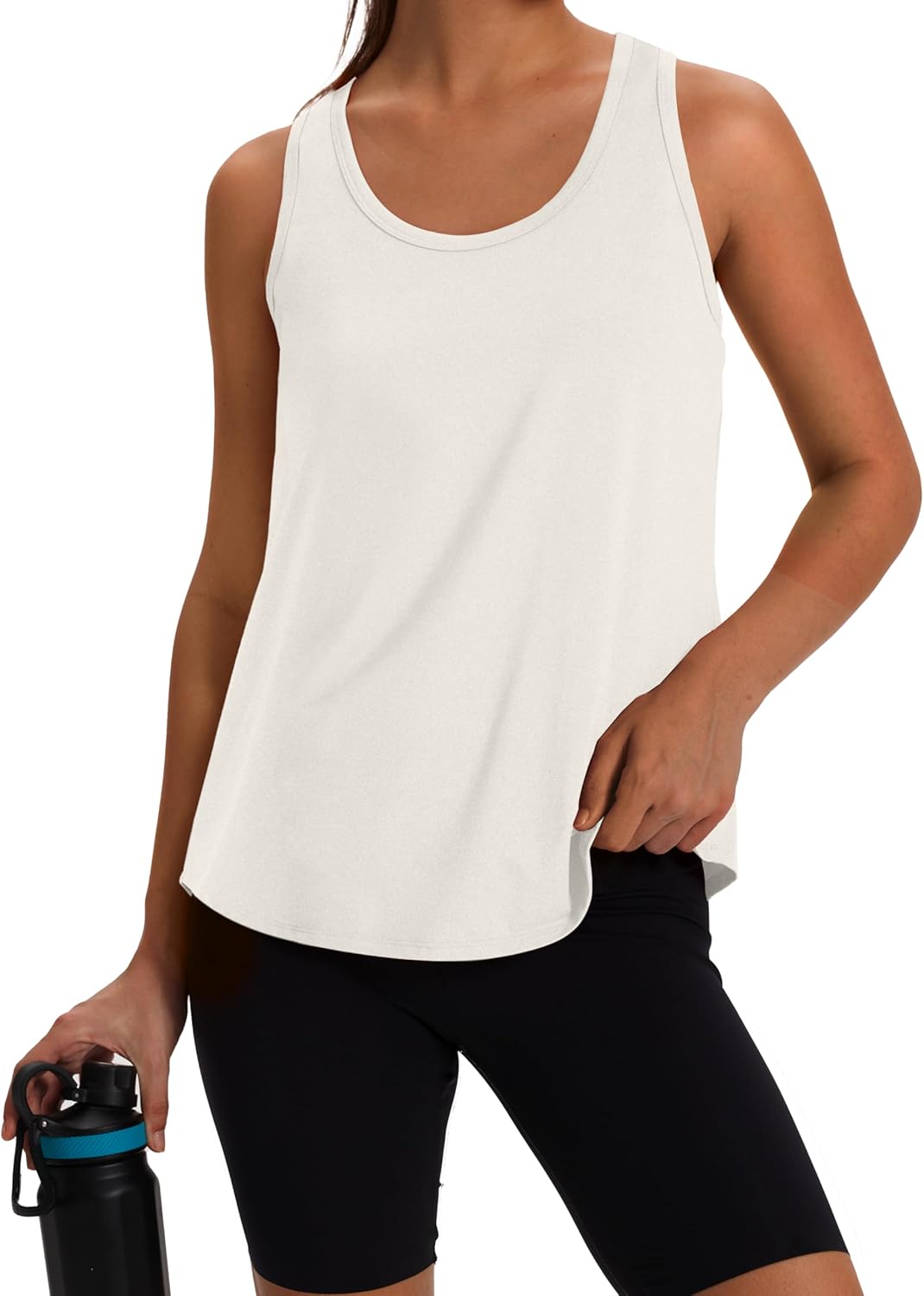 WIHOLL Women's Athletic Racerback Tank Tops - Sleeveless Gym & Yoga Fitness Wear (S-XXL)