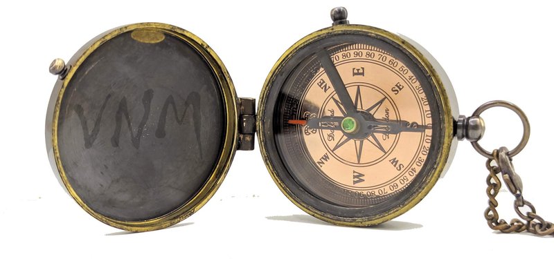 Brass Engraved Compass Gift to My Son/Nautical Gift for Son from Dad/Gift to Son from Mom A Perfect and Unique Gift with Leather Case
