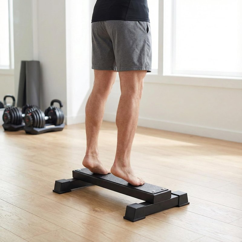 Steel Calf Raise Bar, Standing Calf Raise Platform Machine, Calf Raise Block Rack for Calf Stretching, Squat, Foot Stretch (26 inch)