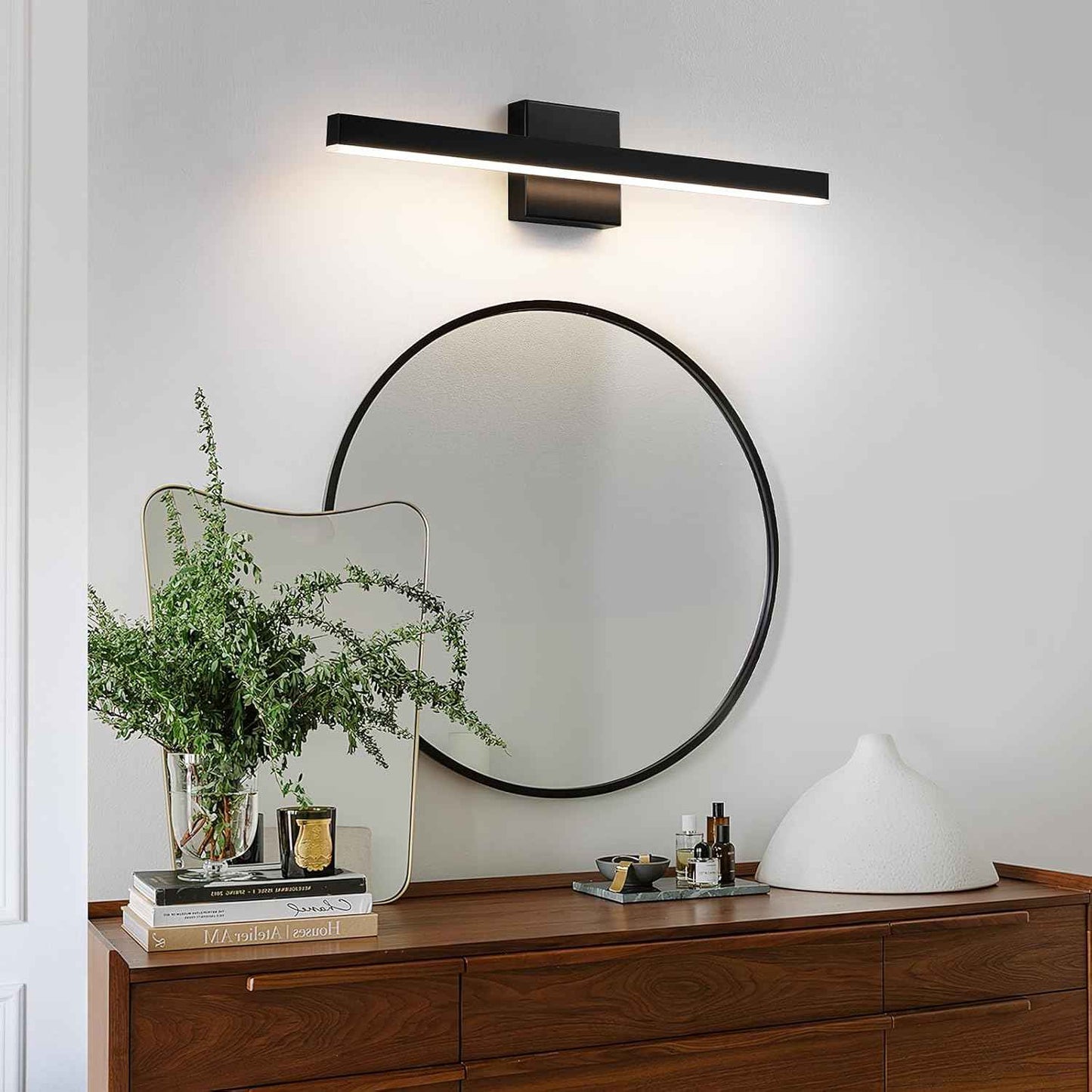 24-Inch Dimmable Gold Bathroom Vanity Light - Modern LED Bar Fixture for Over Mirror