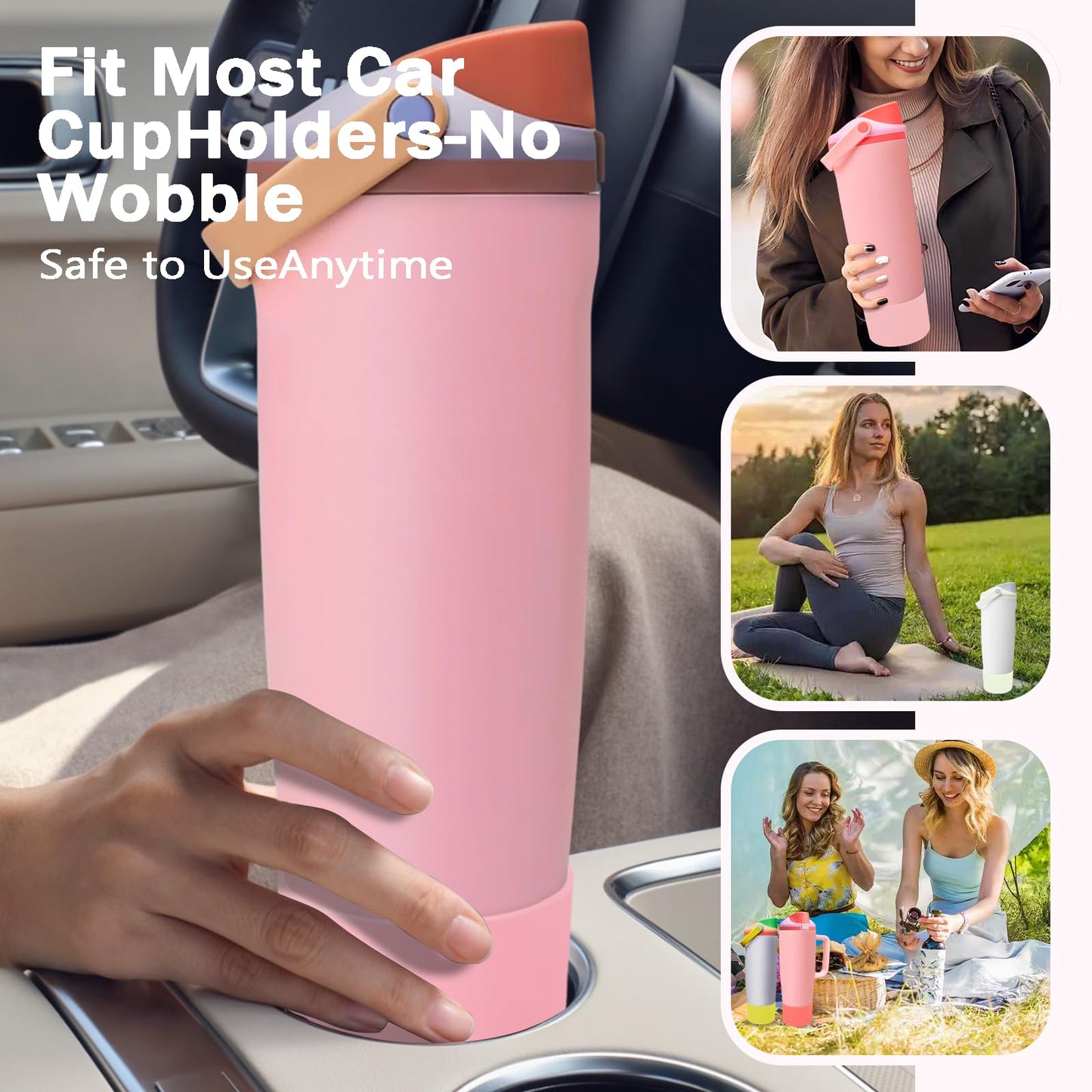 Kaitiaki Silicone Boot for Owala 30oz & 40oz FreeSip Sway Bottles & Tumblers - Non-Slip, Scratch-Resistant, Stability Enhancer, Available in 12 Colors (Kickflip)