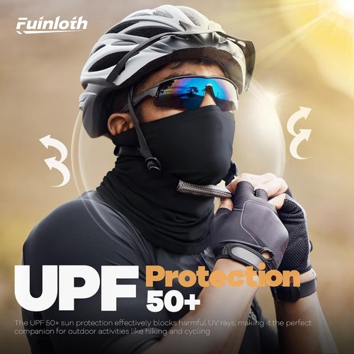 Fuinloth Neck Gaiter - 6 Pack Cooling UV Protection Bandana Face Masks for Men & Women