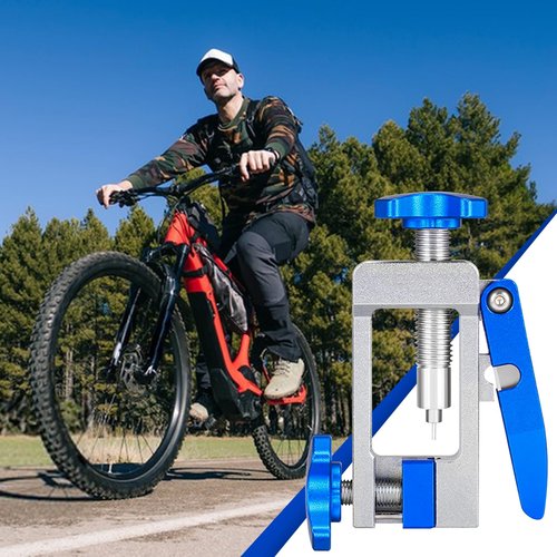 SYWAN Bike Hydraulic Brake Tool Kit, Hydraulic Brake Hose Cutter 2 in 1 Bicycle Hydraulic Line Cutter Bike Brake Hydraulic Hose Fitting Insert Tool Barb Olive Tool Disc Brake Tool Kit for Bicycle
