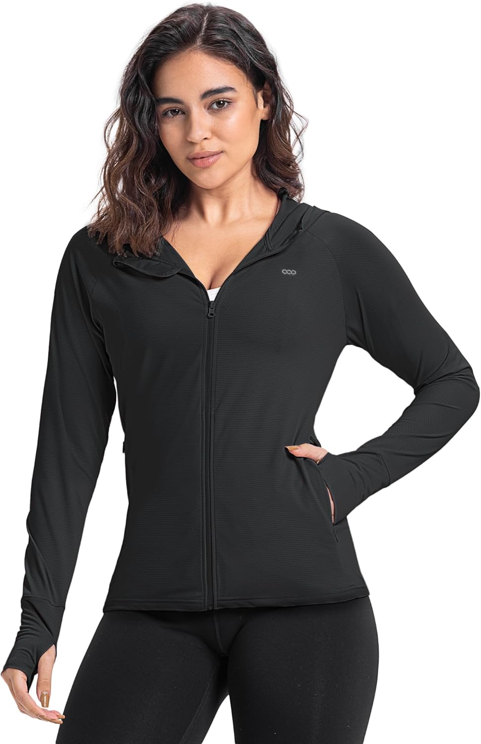 33,000ft Women's UPF 50+ Sun Protection Jacket - Lightweight Long Sleeve Hoodie for Hiking & Running