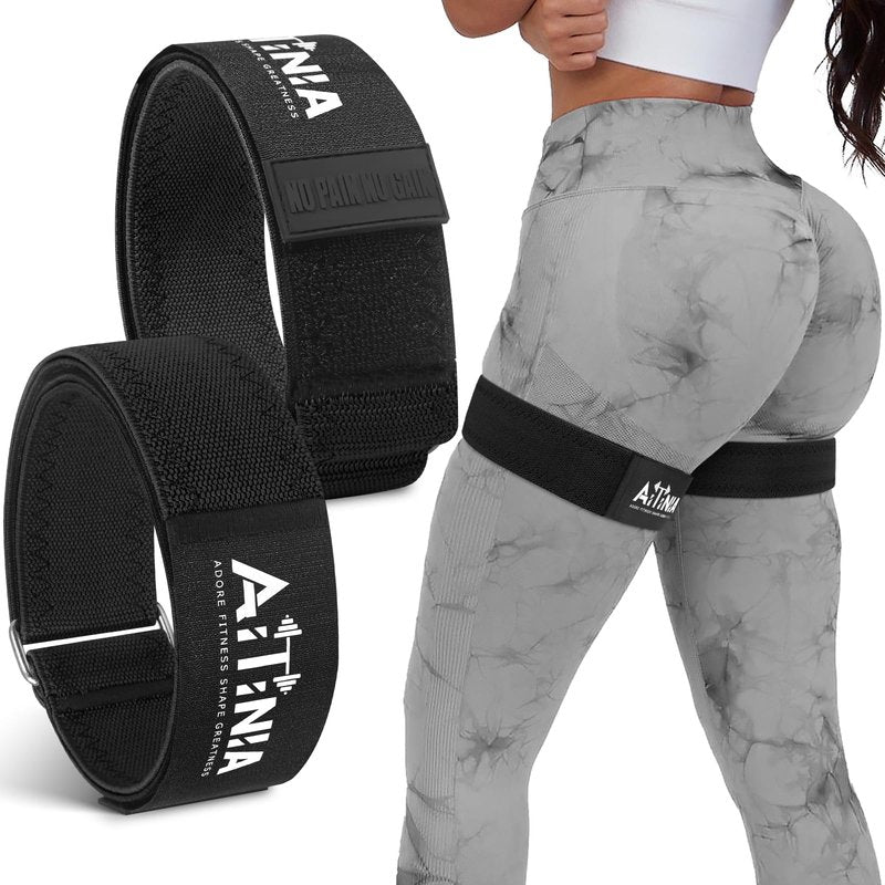 Booty Bands for Women Glutes & Hip Building, Blood Flow Restriction Bands BFR Bundle Booty Bands, Best Fabric Glute Bands Resistance Bands for Exercising Your Butt, Squat, Thigh, Fitness (Black 01)
