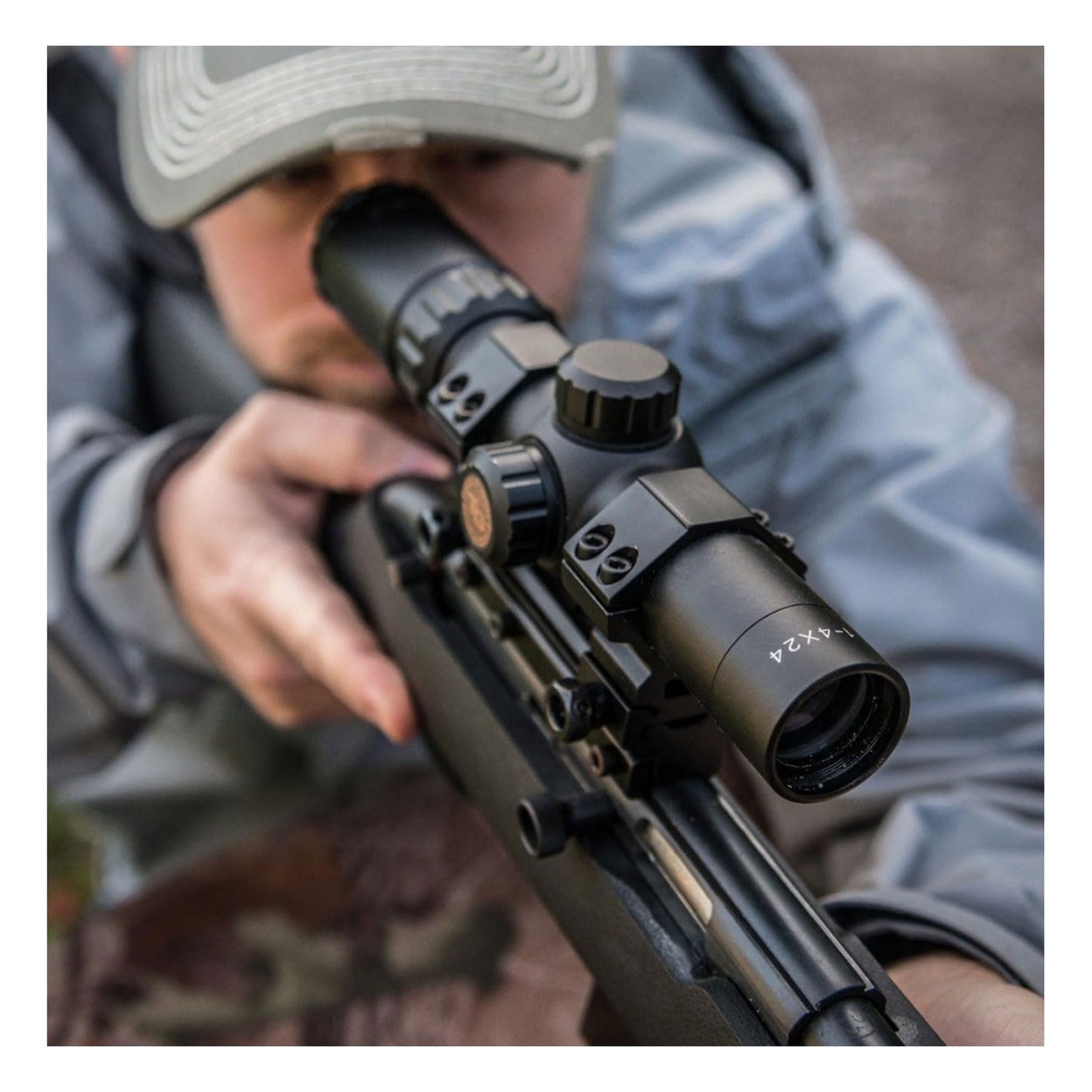 TRUGLO TruBrite 30 Hunter 30mm Compact Waterproof, Shockproof, Fogproof Gun Hunting Scope, 1-4 x 24mm, Matte Black