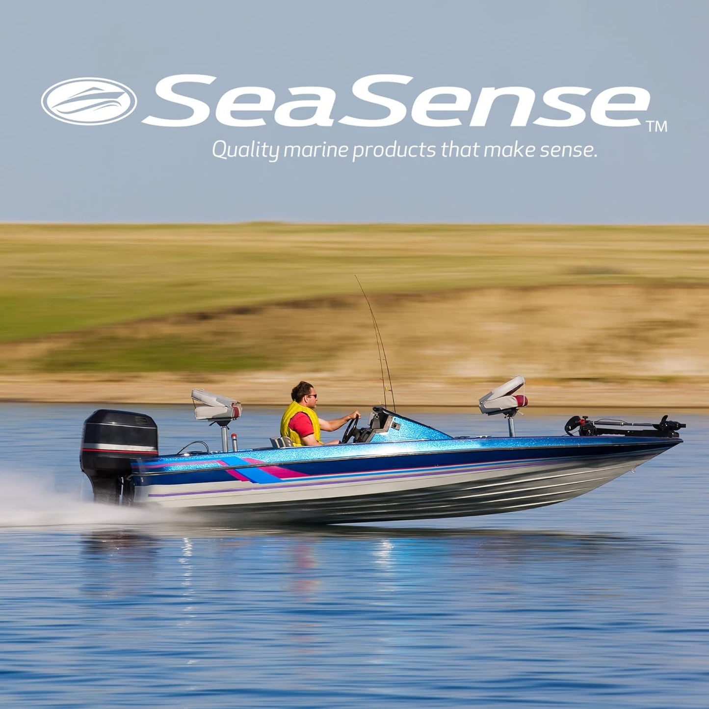 SeaSense Air Horn - Jumbo 8 oz | 127 dB Loud Sound, 1 Mile Range - Perfect for Marine Safety & Sports Events