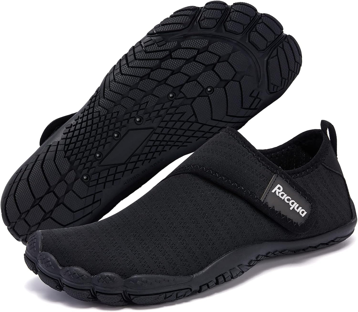 Racqua Slip-On Water Shoes - Quick Dry Lightweight Aqua Footwear for Beach, Swim & Hiking