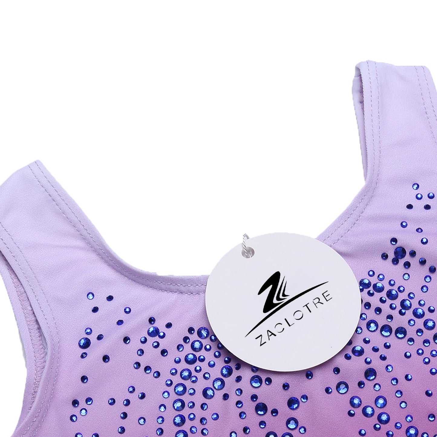 Zaclotre Kid Girls Gymnastic Leotard Sparkly Shiny Diamond Ballet Dance One Piece Outfit Dance One Piece Outfit