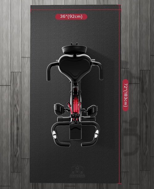 HAPBEAR Treadmill Mat - Non-Slip, Shock-Absorbing Exercise Equipment Mat | 68"x24"x1/5" for Home Gym