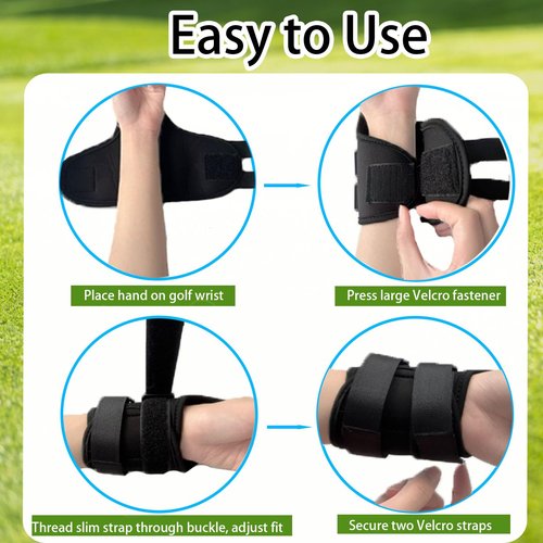 3 Pack Golf Wrist Training Aid Pro - Fix Wrist Angle & Reduce Chicken Wing, Adjustable Golf Wrist Trainer with Swing Band & Golf Wrist Brace to Build Muscle Memory Golf Swing Training Aid for Beginner
