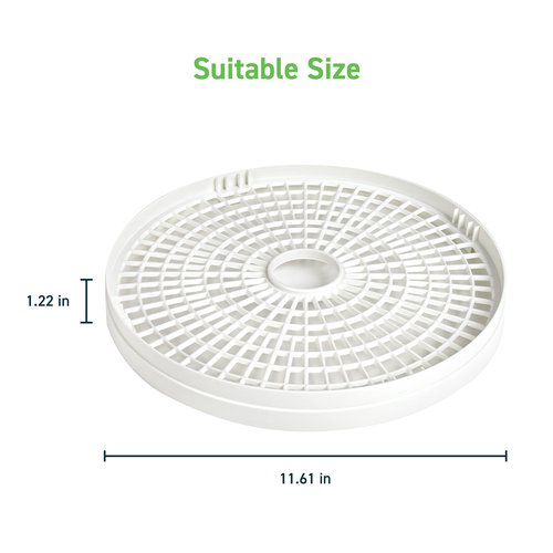 COSORI Food Dehydrator Accessories, for 5 Tray CFD-N051-W Only, BPA-Free, CFD-TR051-WUS, Plastic, 2 Pack