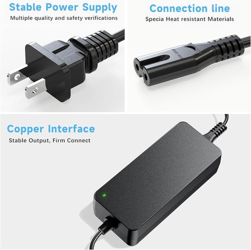 Xeriyvo 42V 1.7A AC Adapter Compatible with Segway Ninebot ES1 ES2 ES3 ES4 MAX ES4 Plus M365 G30LP E22 E25 T15 F20 F20 F20A F20D F25 F25E F30 F30D F30E F30S F40 F40D F40E D18 D28 D38 71W Charger